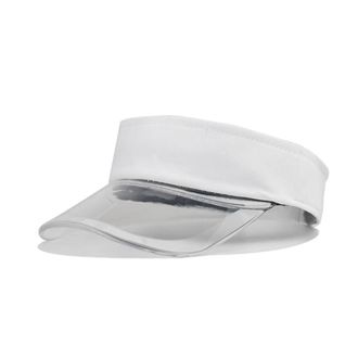 Generic Color Solid Sun Baseball Fashion Women Visor Transparent Cap Baseball Caps Beach Baseball Cap White