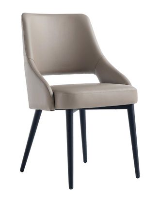 Manhattan Comfort 6pc Tremont Modern Leatherette Dining Chair with Metal Legs
