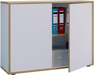 VCM Vcm - Gabinete De Oficina De Madera Carpeta Gabinete De Archivo Muebles De Oficina Gabinete Salia 2x Ancho 100 Cm Puertas De Torneado (antracita)
