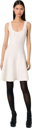 Maje Sequin knit mini dress in White at Nordstrom, Size 34 Eu