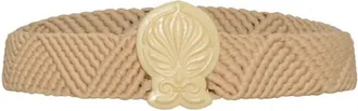 Juan de Dios Womens Costa Dorada Braided Belt In Nude