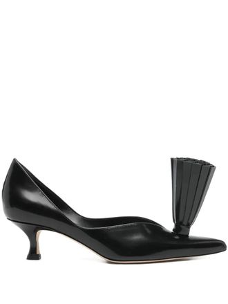 A.W.A.K.E. Leren pumps - Zwart