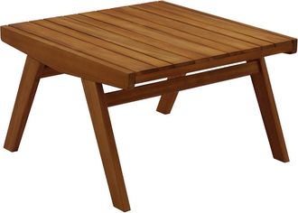 Miliboo Mesa De Centro De Jard&iacute;n De Madera Maciza Tidak