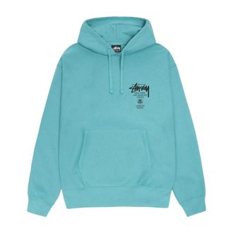 Stüssy Hoodies & sweatvesten, Heren, Blauw, M, Katoen, Hoodie