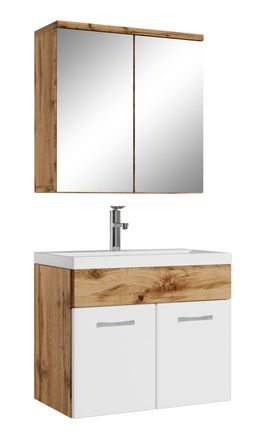Badplaats Conjunto De Muebles De Ba&ntilde;o Montreal 01 60 Cm - Roble Con Blanco