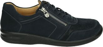 Ganter Blauwe Casual Lage Schoenen - Heren - Sneakers - Blauw - 44 EU - Leer - Schoenen