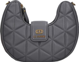 La Carrie Stitch & Spoon Bag - Dames - Schoudertassen - Grijs - ONE Size - Leer - Tassen
