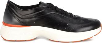 Santoni Sneakers in pelle traforata - Nero