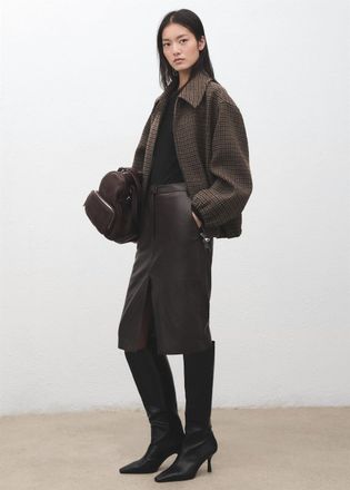 Mango Maglietta maniche lunghe collo stondato nero - Donna - XXS - MANGO