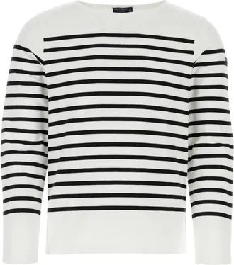 Saint James Maglione a righe - Bianco