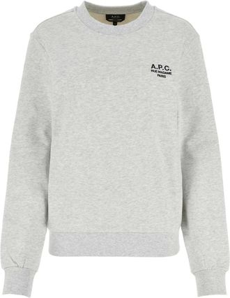 A.P.C. A.p.c., Hoodies & sweatvesten, Heren, Grijs, XL, Sweat Standard Rue Madame Gots