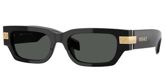 Versace VE4465F Asian Fit GB1/87 Mens Sunglasses Black Size 53
