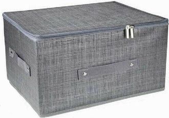 Trade Shop Trade Shop - Box Scatola Salvaspazio Portatutto Contenitore Organizer Cerniera 79416 45x35x20cm