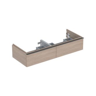 Keramag Keramag - Geberit Icon Mueble Bajo Lavabo Para Lavabo Doble, 2 Cajones