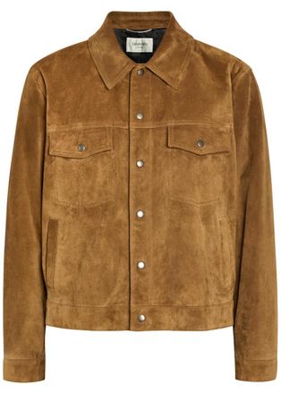 Saint Laurent Suede Jacket - Brown - 50 (IT50 / L)
