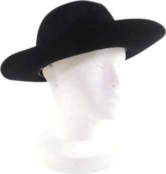 Louis Vuitton Pre-owned Accessories, male, Black, Size: ONE SIZE Pre-owned Chapeau Fedora Rabbit Felt Hat