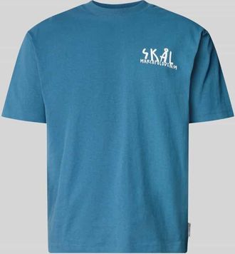 Marc O'Polo Denim Marc OPolo Denim Relaxed Fit T-Shirt aus reiner Baumwolle in Bleu, Gr&ouml;&szlig;e XXL