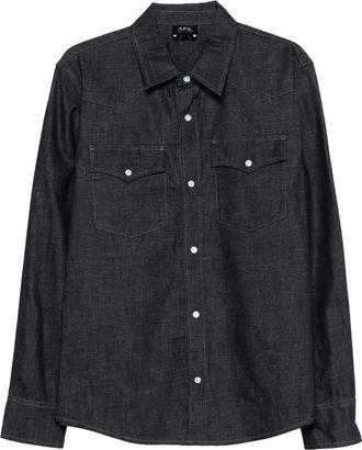 A.P.C. Camicia Western - Blu