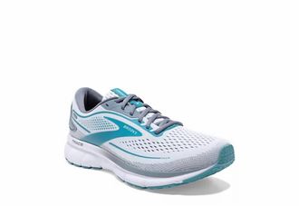 Brooks Womens Trace 2 Shoe In White/grey/porcelain