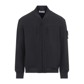 Stone Island Bomberjack - Heren - Bomber jackets - Zwart - L - Polyester - Jassen