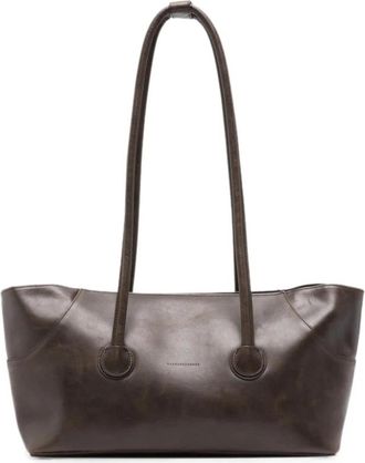 Marge Sherwood Schoudertas - Dames - Schoudertassen - Bruin - ONE Size - Leer - Tassen