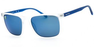 Nautica N6255S 971 Mens Sunglasses White Size 57