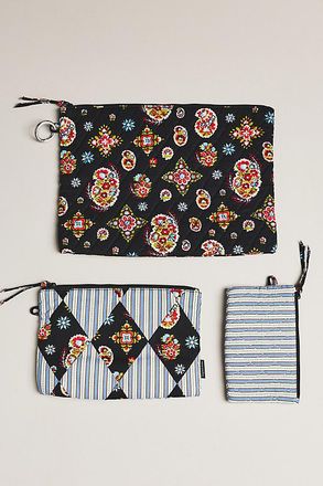 Vera Bradley x Anthropologie 3-Pouch Organizer Set