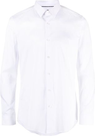 BOSS long-sleeve buttoned shirt - men - Cotton/Elastane/Polyamide - 38 - White