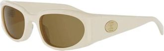 Celine 25J Zonnebril - Dames - Zonnebrillen - Wit - 57 MM - Accessoires