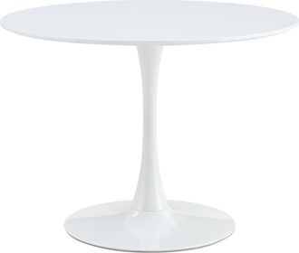 Kenay Home Mesa de comedor blanca 100 x 73 cm