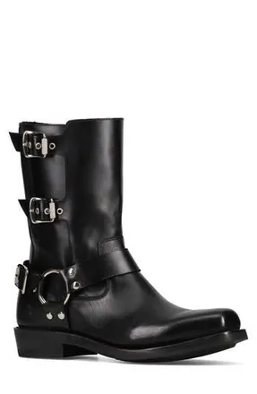 Frye Conway Moto Harness Boot in Black at Nordstrom Rack, Size 13