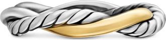 David Yurman Anello a fascia Petite Infinity in oro giallo 14kt (4mm) - Argento