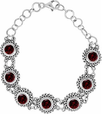 Samuel B. Round Stone Station Bracelet in Red at Nordstrom Rack