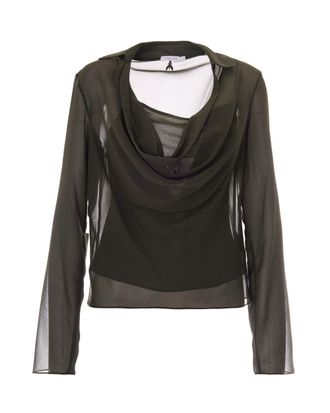 Patrizia Pepe Georgette Crepe Blouse
