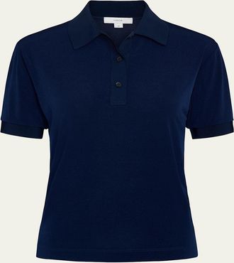 Vince Short-Sleeve Polo Top
