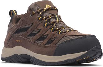 Columbia Mens Crestwood WP waterproof low rise hiking shoes, Brown (Mud x Squash), 7.5 UK