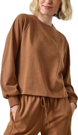 Lilla P Pleat Back Crewneck