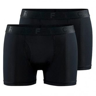 Craft Core Dry Boxer 3-Inch 2-Pack Kunstfaserunterwäsche für Herren | schwarz