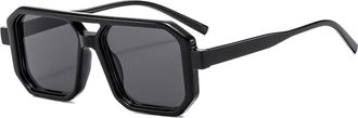 Generic Mens Outdoor Vacation Sunglasses Womens Vacation Sports Decorative Sun Glasses(Black)