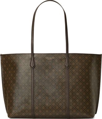 Tory Burch Perry Coated Canvas Tote in French Press at Nordstrom