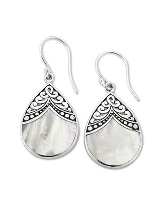 Samuel B. Silver Pearl Earrings
