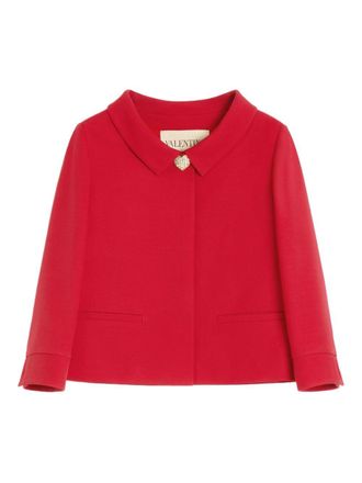 Valentino Wool And Silk Short Jacket-Donna
