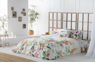 &Eacute;th&eacute;r&eacute;maison Funda n&oacute;rdica 100% algod&oacute;n con estampado floral 200x200 cm