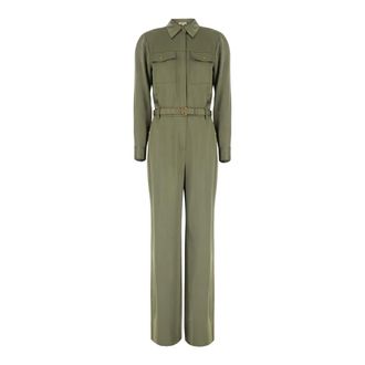 Michael Kors Dames, Jumpsuits & Playsuits, Groen, Maat: XS Satijn