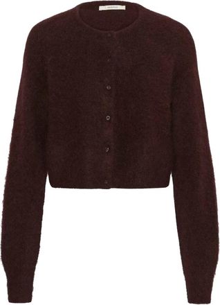 Gestuz Alpha GZ Korte Cardigan - Dames - Vesten - Paars - M - Wol - Truien & Vesten