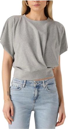 Drykorn Dames, Tops, Grijs, Maat: XS Katoen