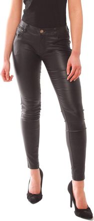 SS7 Womens Slim Fit Skinny Wet Look Jeans Black