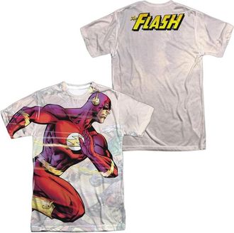 Gildan Justice League of America Taking The Lead (Front/Back Print) Short Sleeve Adult Poly Crew Tee / T-Shirt
