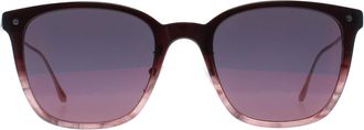 BMW Square Unisex Bordeaux Mirror BW0008 Sunglasses - Red - One Size