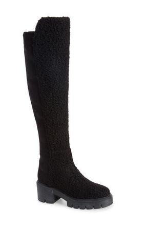 Stuart Weitzman Faux Shearling 50/50 Soho Boot in Black at Nordstrom Rack, Size 7